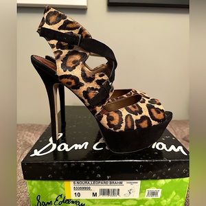 Sam Edelman Noura leopard heels